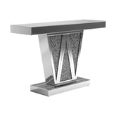 Coaster Crocus Rectangular Console Table Silver Model 951786
